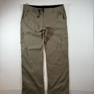 Prana Stretch Zion Men's Hiking Pants‎ XXL 38x32 Tall Tan Outdoor Lightweight